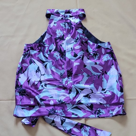 R&K Evening Mock Neck Tank Top Size Large - Picture 4 of 8